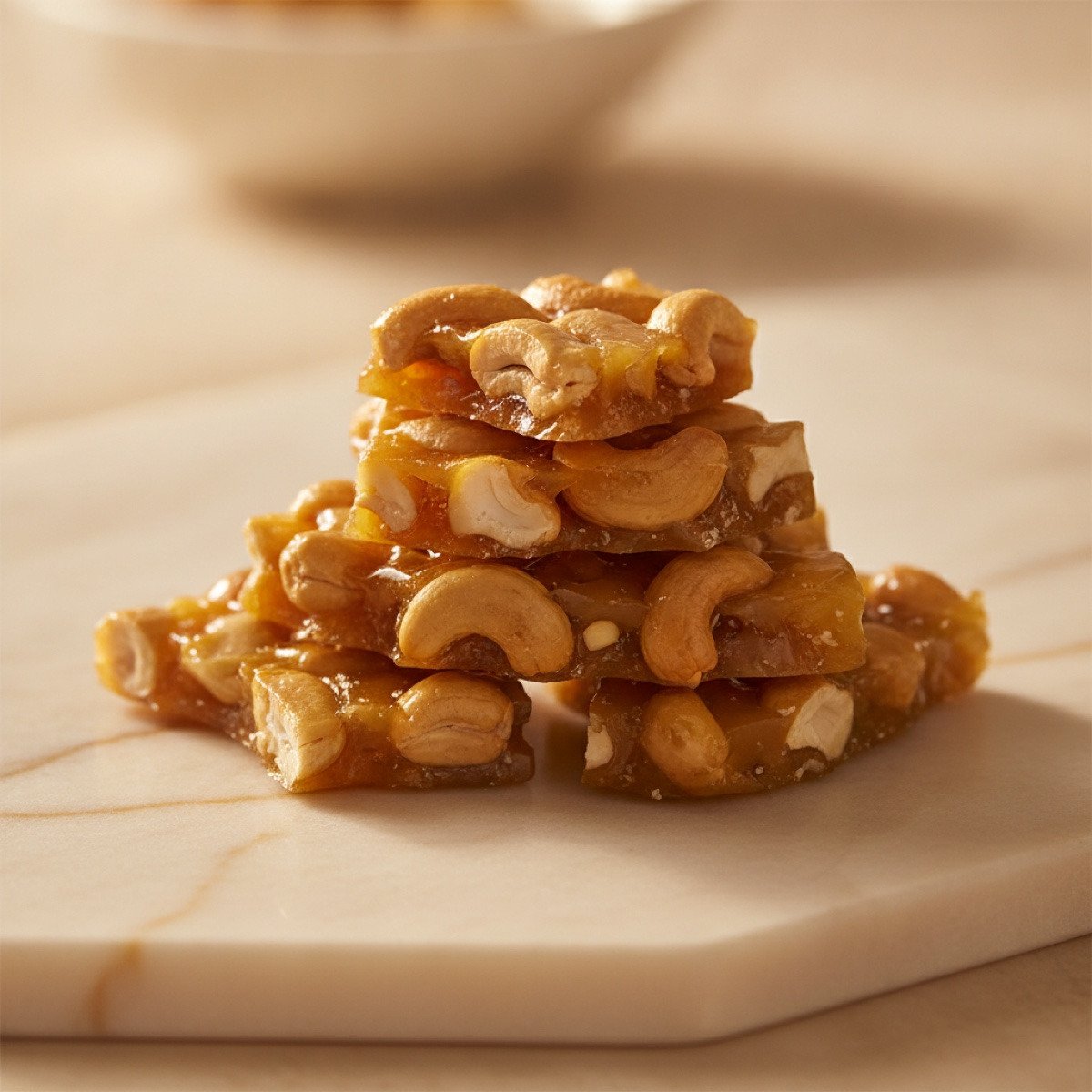 Honey Cashew Brittle