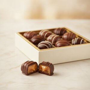 Chocolate-Dipped Caramels